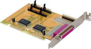 Carte ISA 16 bits 2 ports // bi-directionnels, IRQ3 à 15, SUNIX