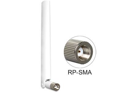 Antenne WLAN 802.11 ac/a/b/g/n RP-SMA mâle 2 - 5 dBi omnidirectionnelle avec jonction inclinable bla