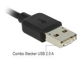 Câble USB 2.0 partage d'alimentation type A + Micro-B combiné mâle > USB 2.0 type Micro-B mâle OTG 1