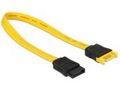 Câble d'extension SATA 6 Gb/s mâle > SATA femelle 20 cm jaune