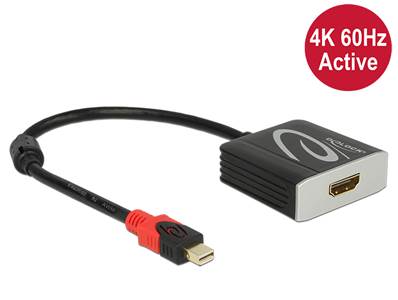Adaptateur mini Displayport 1.2 mâle > HDMI femelle 4K 60 Hz actif