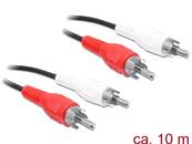 Cable RCA 2 x mâle / mâle 10 m