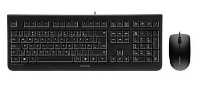 Cherry DC 2000 - Ensemble filaire clavier et souris optique 1200 dpi - USB noir