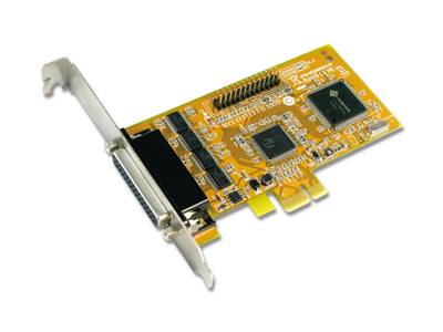 Carte PCIe 4 ports série + 1 port parallele