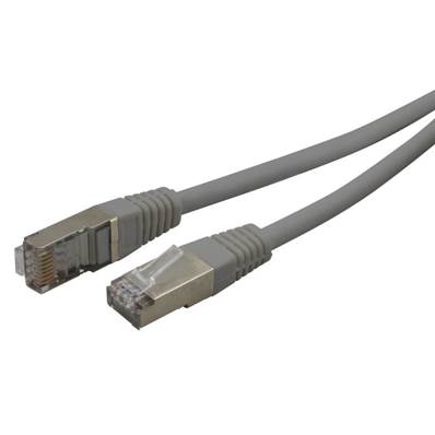 Câble réseau RJ45 blindé ADSL 20.00m Cat.6 gris