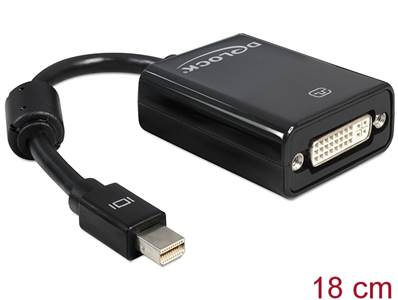 Adaptateur mini Displayport 1.1 mâle > DVI femelle passif noir