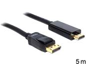 Câble Displayport 1.1 mâle > High Speed HDMI-A mâle passif 5 m noir