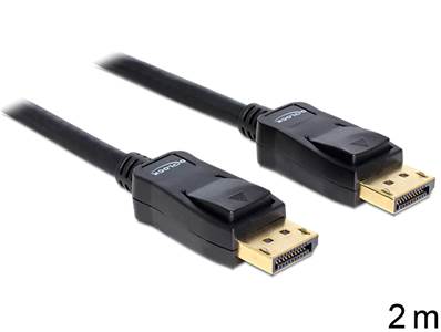 Câble Displayport 1.2 mâle > Displayport mâle 4K 2 m