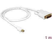 Câble mini Displayport mâle vers DVI 24+1 mâle 1 m