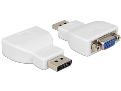 Adaptateur Displayport 1.1a mâle > VGA femelle blanc