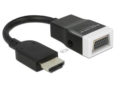 Adaptateur HDMI-A mâle > VGA femelle avec audio