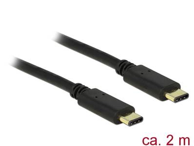 Câble USB Type-C™ 2.0 mâle > USB Type-C™ 2.0 mâle 2,0 m noir