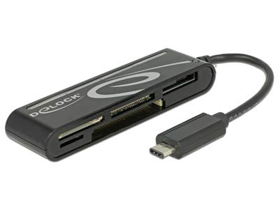 Lecteur de carte USB 2.0, USB Type-C™ mâle 5 fentes