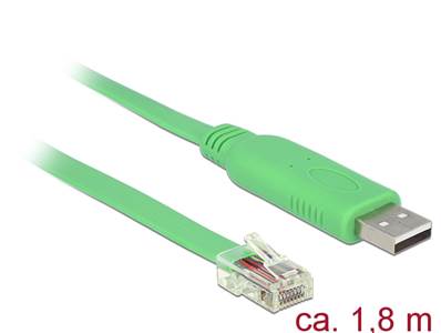 Adaptateur USB 2.0 Type-A mâle > 1 x Serial RS-232 RJ45 mâle 1,8 m