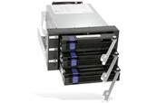 Backplane aluminium pour 3 disques dur 3,25" SATA en 2 X 5,25" baies avec ventilateur détachable