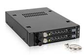 Rack amovible industriel 2 HDD/SSD 2,5” SATA/SAS pour Baie 3,5"