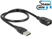 Câble USB 2.0 Type-A mâle > USB 2.0 Type-A femelle ShapeCable 0,5 m