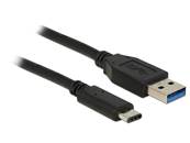 Câble SuperSpeed USB 10 Gbps (USB 3.1 Gen 2) Type-A mâle > USB Type-C™ mâle 1 m noir