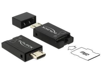 Lecteur de carte Micro USB OTG USB 2.0 Micro-B mâle