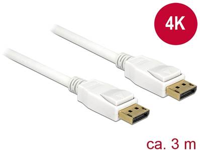 Câble Displayport 1.2 mâle > Displayport mâle 4K 3 m