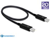 Câble Thunderbolt™ 2 mâle > Thunderbolt™ 2 mâle 0,5 m noir