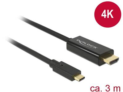 Câble USB Type-C™ mâle > HDMI mâle (Mode DP Alt) 4K 30 Hz 3 m noir