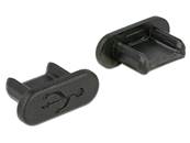 Capot noir pour USB 2.0 Micro-B femelle sans prise, 10 pièces