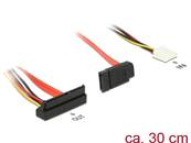 Câble SATA 6 Gb/s à 7 broches femelle + alimentation à 4 broches femelle pour disquette (5 V + 12 V)