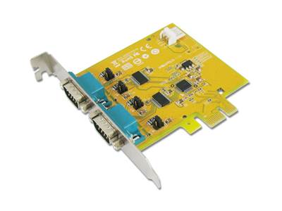 Carte PCIe 2 ports série avec +5 et +12V en sortie