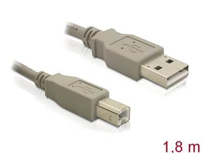 Câble USB 2.0 Type-A mâle > USB 2.0 Type-B mâle 1,8 m