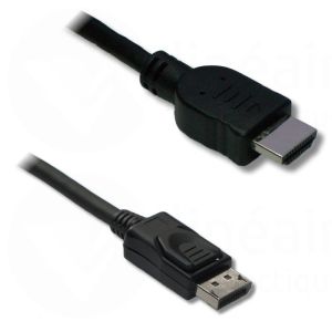 Cordon DisplayPort vers HDMI 1,80 mètre