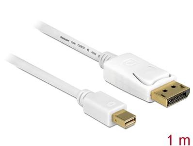 Câble Mini Displayport 1.2 mâle > Displayport mâle 4K 1,0 m