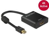 Adaptateur mini Displayport 1.2 mâle > HDMI femelle 4K actif noir