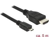 Câble MHL 3.0 mâle > High Speed HDMI-A mâle 4K 5 m