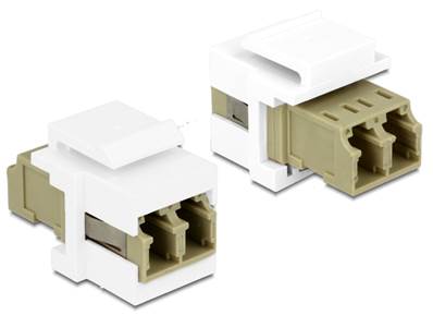 Module Keystone LC Duplex femelle > LC Duplex femelle multi-mode