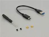 Boîtier externe M.2 SSD 42 mm > SuperSpeed USB 10 Gbps (USB 3.1 Gen 2) USB Type-C™ femelle