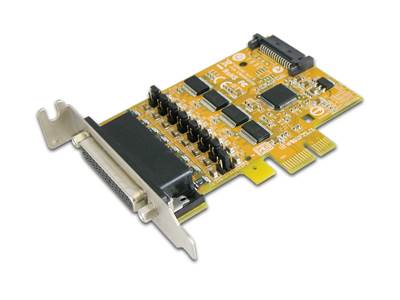 Carte PCIe ( Small Form Factor) 4 ports série avec +5 et +12V en sortie