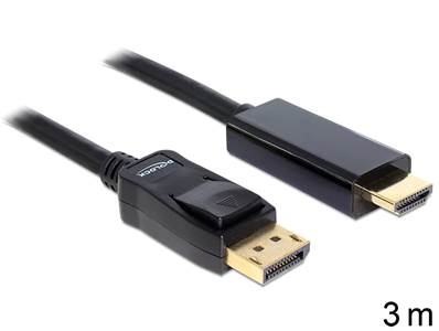 Câble Displayport 1.1 mâle > High Speed HDMI-A mâle passif 3 m noir