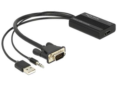 Adaptateur VGA vers HDMI avec audio