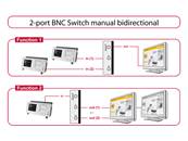 Commutateur BNC manuel bidirectionnel à 2 ports
