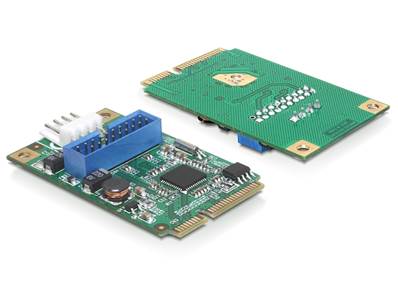 MiniPCIe E/S PCIe taille complète 1 x embase à 19 broches USB 3.0 mâle