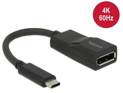 Adaptateur USB Type-C™ mâle > Displayport femelle (Mode DP Alt) 4K 60 Hz