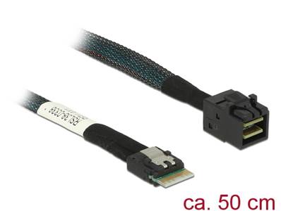 Cable Slim SAS SFF-8654 4i > Mini SAS HD SFF-8643 50 cm