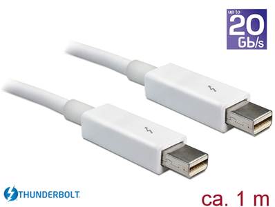 Câble Thunderbolt™ 2 mâle > Thunderbolt™ 2 mâle 1 m blanc