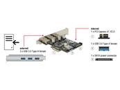 Carte PCI Express > 3 x externes + 1 x interne USB 3.0 Type-A femelle