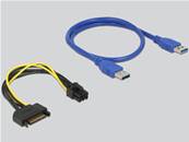 Riser Card PCI Express x1 > x16 avec câble USB de 60 cm