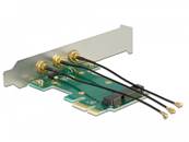 Carte PCI Express > Prise Mini PCIe + 3 ports RP-SMA