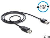 Câble d'extension EASY-USB 2.0 Type-A mâle > USB 2.0 Type-A femelle noir 2 m