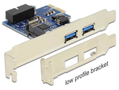 Carte PCI Express > 2 x externes USB 3.0 + 1 x internes USB 3.0