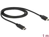 Câble USB Type-C™ 2.0 mâle > USB 2.0 type Mini-B mâle 1,0 m noir